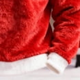 thumbnail image 4 of Hrsba Hoodie Pullover Men,Loose Long Sleeve Color Fuzzy Sleeve Hooded Pullover with Pockets Mens Fashion Hoodies, 4 of 5