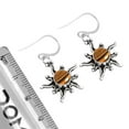 thumbnail image 3 of Natural Tiger Eye Earring 925 Sterling Silver Handmade Jewelry, 3 of 5