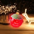 thumbnail image 3 of Fwttom 23.6 inch Giant Inflatable Christmas Balls with Light - Inflatable Christmas Decorations Outdoor Xmas Blow Ups Ornaments for Xmas Holiday Yard Lawn Porch Decor, 3 of 6