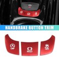 thumbnail image 2 of 3pcs Car Red Aluminum Alloy Electronic Handbrake Button Decoration Stickers Decal Cover for Toyota CHR 2017-2021, 2 of 6