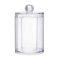 thumbnail image 1 of Dalazy Boîte de Rangement Ronde en Coton Transparent Portable Conteneur Q-tip Porte-Maquillage Étui Cosmétique Transparent, 1 of 9