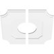 thumbnail image 4 of Ekena Millwork CMP18LE2-06000 18 in. OD x 6 in. ID Square Locke Architectural Grade PVC Contemporary Ceiling Medallion - 2 Piece, 4 of 4