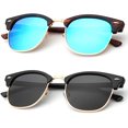 thumbnail image 1 of Polarized Sunglasses for Men and Women Semi-Rimless Frame Driving Sun glasses 100% UV Blocking, 1 of 6