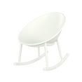 thumbnail image 2 of Kaia Modern Outdoor Patio Rocking Chairs, Minimalist Design, White, Set of 2, 2 of 7