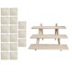 thumbnail image 1 of Manicura de madera que muestra el estante del soporte 3 para las figuras Desmontable Durable, 1 of 9