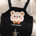 thumbnail image 4 of CAUYDY 0 3 6 9 12 18 24 Months Preemie Boys Sleepwear Baby Clothes Newborn Long Sleeve Romper Fall Winter Infant Boy Soft Pajamas Toddler Bodysuit Black for Sizes 3-6 Months, 4 of 4