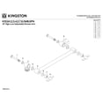 thumbnail image 3 of Kingston Brass K153A6PN 10-Inch Adjustable High-Low Shower Arm in Polished Nickel, 3 of 4