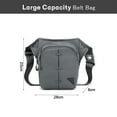 thumbnail image 2 of New outdoor nylon multifunctional sports pocket travel shoulder bag Messenger bag riding pocket - grey, 2 of 5
