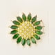 thumbnail image 2 of Qarigey Broches para mujer, elegante broche de girasol con diamantes de imitación, broche estético, joyería, disfraz, estilo Heronsbill, regalos para Accesorios de disfraces amarillo+blanco, 2 of 6