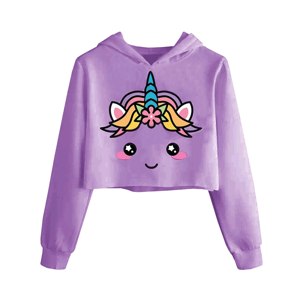 girls crop hoodie