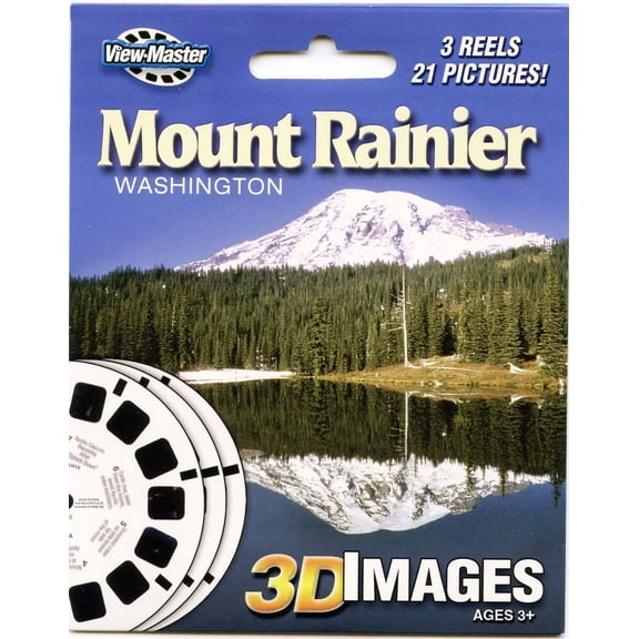 Mount Rainier, Washington from 1980s - Classic Scenic Viewmaster - 3 Reel Packet