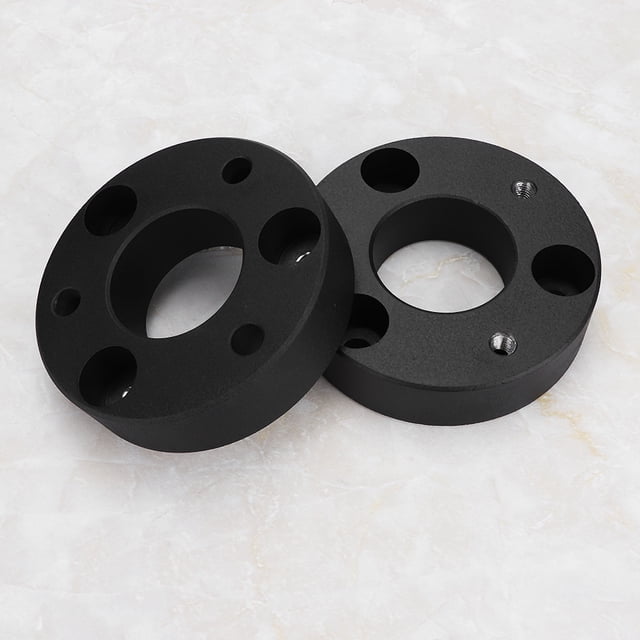 2Pcs 2 Inch Car Front Leveling Lift Kit, Easy Install, Billet Aluminum, Black Powder Coated, Compatible with Dodge1500 2006-2019 4WD