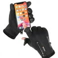 thumbnail image 2 of HESHENG Winter Gloves Exposed Two-finger Touch Screen Non-slip Waterproof Sport Mittens for Women Men, Warm for Cycling Skiing(Black,M), 2 of 7