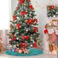 thumbnail image 4 of Falda Para Árbol de Navidad ATTX Verde Azulado Acuarela 90 cm, 4 of 6
