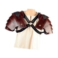 thumbnail image 4 of harper Medieval Shoulder Pauldron Theatrical Prop Party Steampunk Fancy Dress Shrug Brown, 4 of 9