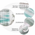 thumbnail image 6 of Turquoise Gray White Waterproof Fabric Shower Curtain,Country Abstract Ombre Mottled Waterproof Fabric Shower Curtain for Bathroom Curtains Bathtubs Hotel Shower Curtains with 12 Hooks Standard 66x72, 6 of 8