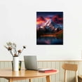 thumbnail image 2 of COMIO Aurora Borealis Canvas Wall Art Printmaking Painting Living Room Children's Room Bedroom Office Wall Decoration Landscape Photo Frame Decoration Hanging Large Canvas Painting, 2 of 4