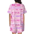 thumbnail image 6 of Fuzoiu Best Mom ever Print Women's Short-Sleeved Pajama Set,Lounge Sleepwear Set,Womens Pajama Sets 2 Piece,Button-Up Top and Shorts with Pockets-XX-Large, 6 of 7