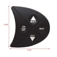 thumbnail image 3 of Supra Boat Display Control Pad 91YY6210-2B | Vinyl 5-Pin 4-Button, 3 of 3