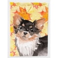 thumbnail image 1 of Carolines Treasures BB9529GF Long Haired Chihuahua Fall Flag Garden Size, 1 of 3