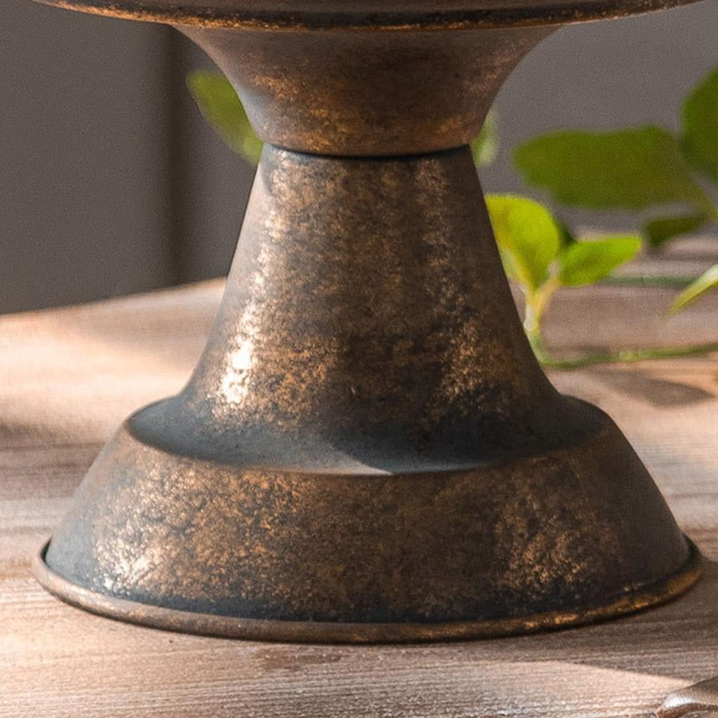 SDFGTstore Iron Flower Pot Planter With Antique Stone Finish For Garden And Home Decoration