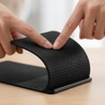 thumbnail image 2 of Flexible Silicone Aluminum Phone Holder, Lightweight Compact Foldable Phone Stand, Portable Anti-slip Adjustable Holder for All Smartphones & TabletsBlack, 2 of 6