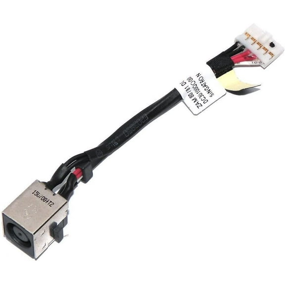 New AC DC Jack Power Plug in Charging Port Connector Socket with Wire Cable Harness Replacement for Dell Latitude E5550 0PKHWY PKHWY DC30100Q000