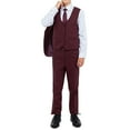 thumbnail image 4 of Boys Suit Set Solid 3pc Notch Lapel With Matching Vest & Pants Free Shirt & Tie-Classic Fit, 4 of 6