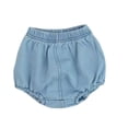 thumbnail image 4 of Pants for Girls Girls Summer Baby Toddler Cargo Pocket Denim Shorts Lightweight Casual Sky Blue 6-9 Months, 4 of 4