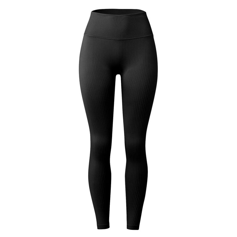 lystmrge Womens Yoga Pants Petite with Pockets Long Yoga Pants Tall Yoga  Pants for Tall Women Women's Solid Pants Tummy Control Workout Leggings  High