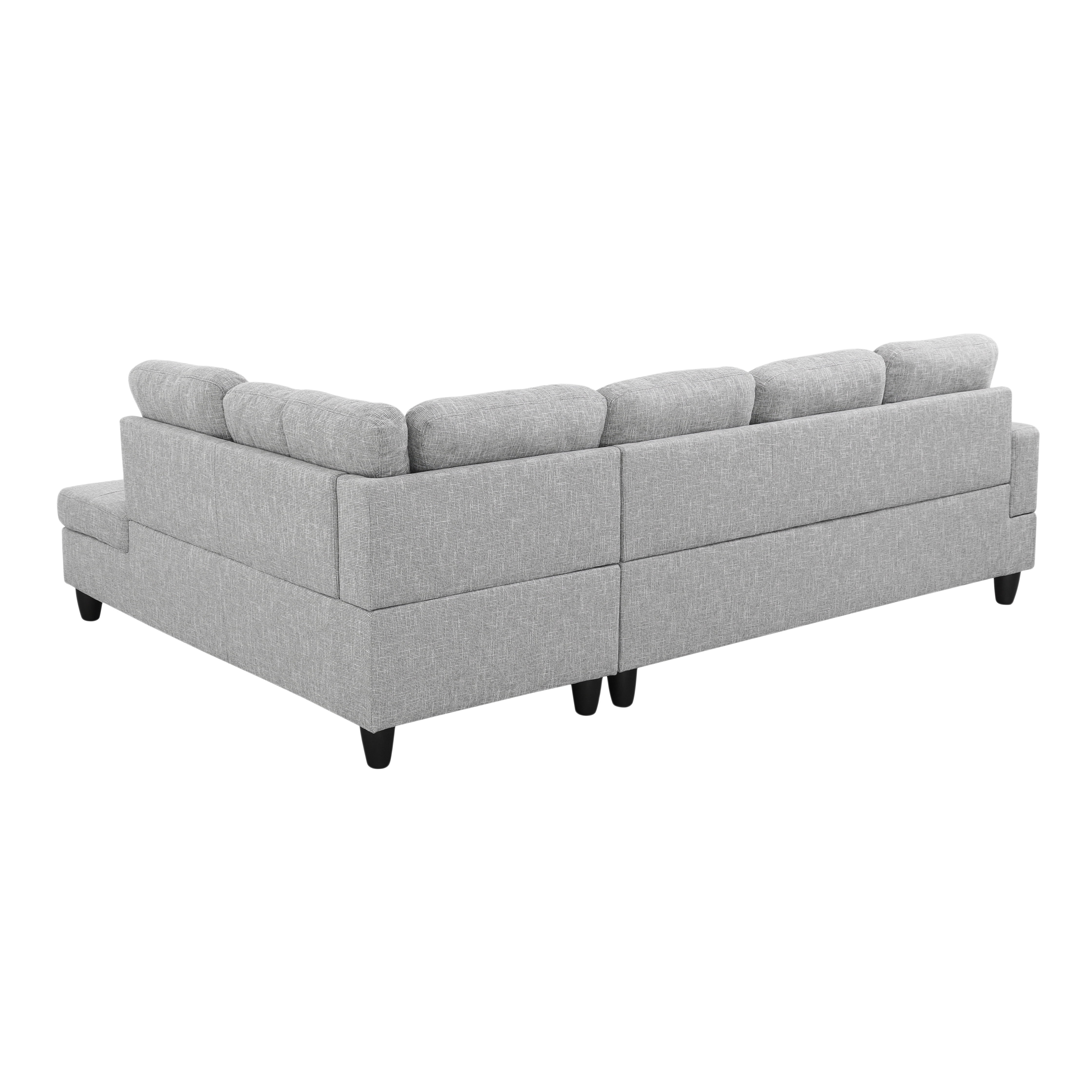 MAYEERTY Modern Adult 3-Piece Couch Living Room Sofa Set，Grey