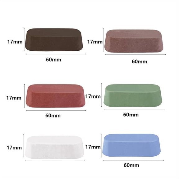 Metal Buffing Polishing Compound for Buffing Wheel, Buffing Wheel Compound, Coarse to Fine 12PCS