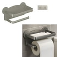thumbnail image 2 of Wall Mounted Tissue & Phone Holder Space Saving Tissue Storage Rack with Phone Placement for Bathroom Organization, 2 of 14