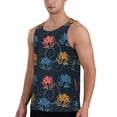 thumbnail image 2 of Lsque cartoon doodle octopus Pattern Mens Tank Tops Muscle Athletic Quick Dry Sleeveless Workout Fitness T Shirts Beach Tank Top, Loose-fit Sleeveless Shirt for Men-Medium, 2 of 7