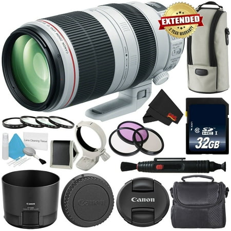 Canon EF 100-400mm f/4.5-5.6L IS II USM Lens International Version (No Warranty) 9524B002 - Professional Bundle