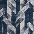 thumbnail image 2 of Jordan Manufacturing 18" x 18" Navy and Cream Lattice Chevron Square Decorative Throw Pillow with Welt, 2 of 5