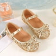 thumbnail image 6 of Otqutp Children Dance Shoes Cute Girls Wedding Shoes Flower Child Fashion Shoes Sequins Fine Glitter Bow Girl Princess Shoes, 6 of 6
