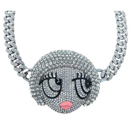 Ice Spice Munchkin Chain, One Piece Pendant, Silver
