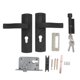 thumbnail image 2 of Juego De Llaves De Cerradura Para Manija De Puerta, Manija Engrosada, Juego De Cerradura De Entrada Con Llave Para El Hogar, Negro, Que Gira Suavemente Para Sala De Estar, 2 of 7