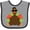 Heather and Black, variant on Inktastic Thanksgiving Pilgrim Turkey Boys or Girls Baby Bib