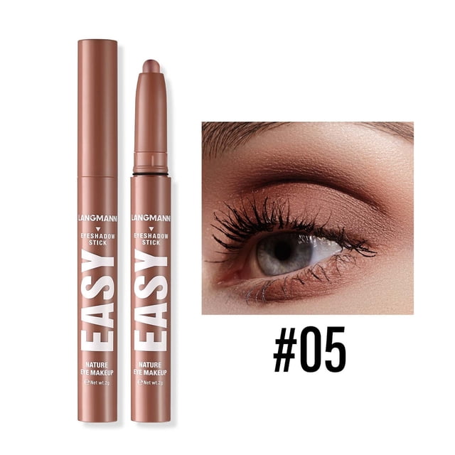 Iumwxz Eyeshadow Stick Multi-Color Eyeshadow Pen Set Creamy Long-Lasting Eye Makeup Kit Natural Shades R Stick Gifts