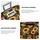 thumbnail image 3 of Fotbe Brown Blue Plaid Sunflower Funda Protectora para Equipaje, Antirrayones y Resistente a la Suciedad, Compatible con Maletas de 18 a 32 Pulgadas-Medium, 3 of 7