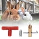 thumbnail image 3 of Bebedero automático de agua para conejos, suministros para animales (fuente para beber con boca de pato), 100 Uds., 3 of 8