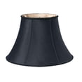 thumbnail image 1 of Slant Transitional Oval Softback Lampshade with Washer Fitter, Black (with Bronze Lining), 1 of 1