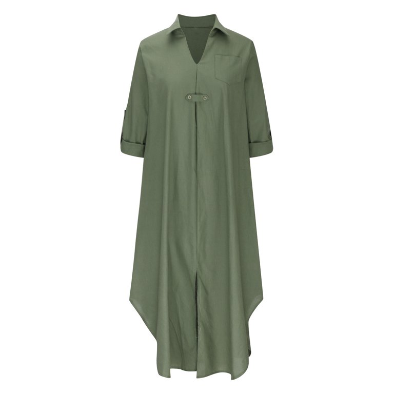 chinese dress ladies LE BOP Women's Nell Polo Oversized Maxi Dress, Ice Blue/Midnight, XS at  Amazon Women's Clothing store