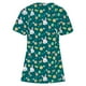 thumbnail image 3 of Ichuanyi Womens Swimsuits Clearance Women's Fashion Easter Rabbit Print V-neck Short Sleeve Pocket Workwear Top Ichuanyi Ichuanyi, 3 of 3