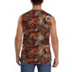 thumbnail image 4 of Fotbe Coffee Stamp Men's Camiseta sin Mangas Estampada para Hombres, Playera Casual para Gimnasio, Entrenamiento, Playa-3X-Large, 4 of 7
