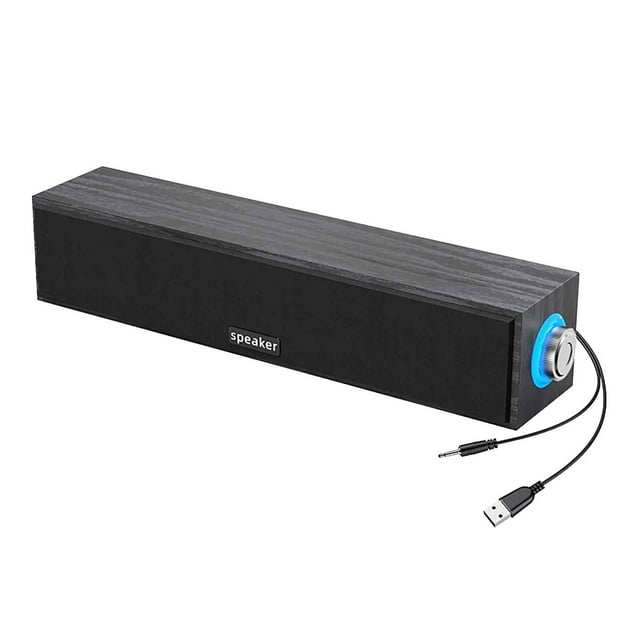 HOARBOEG Audio Desktop Home Laptop Sliver LED Small Speaker Wired Desktop USB Speaker Clearance Sale