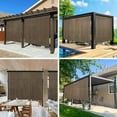 thumbnail image 7 of NAWAY Premium Outdoor Roller Shade, 4FT X 8FT Patio Roll Up Blinds with Valance, Mocha, 7 of 7