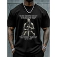 thumbnail image 6 of Men's T-Shirt Samurai Hand Painted Short Sleeve Casual Tee Classic Crew Neck T-Shirt for Men, 5XL, 6 of 7